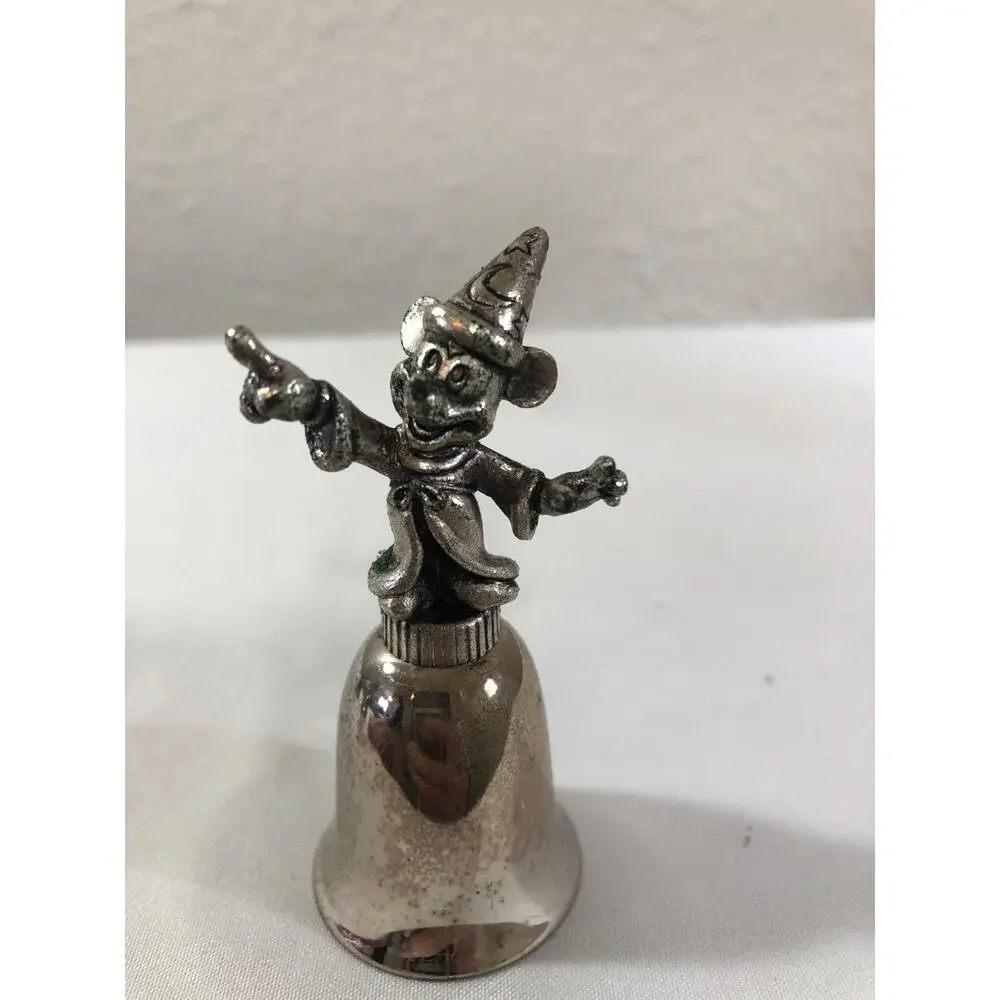 New‎ England Collector's Disney Mickey Silver Plated Bells Lot of 3 VTG 1980's